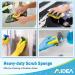 AIDEA Heavy Duty Scrub Sponge-12 Count | Stink Free Eco Scrub Pads for Effortless Cleaning | Dishes, Pots, Pans | 4.3 x 3.12 x 1.2 | Pack of 1 - Buy Online on SooperMarket.com