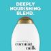 OGX Nourishing Coconut Milk Shampoo - 25.4 fl oz | With Coconut Oil, Egg White Protein | Paraben & Sulfate-Free | Strong & Healthy Hair - Buy Online on SooperMarket.com