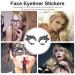 KALLORY 5 Pairs Temporary Lace Eye Tattoos for Halloween Party - Black - Buy Online on SooperMarket.com