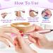100Pcs 240 Grit Sanding Bands for Nail Drill - Extra Fine Zebra Nail Sanding Bands Set for Manicures & Pedicures - Buy Online on SooperMarket.com