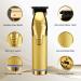 Buy Gold Hair Clippers for Men - Cordless Hair Cutting Trimmer Kit with Guide Combs & Beard Styling Tool - Buy Online on SooperMarket.com