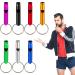 35 Pieces Emergency Whistle with Keychain, Aluminum Emergency Survival Whistle for Camping Hiking Hunting Outdoors Sports, Loud Sound Cute Colors