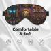 SSIMOO Bronze Gears Clock Eye Mask - Soft Breathable Travel Eye Patch for Relaxation | International Shipping - Buy Online on SooperMarket.com