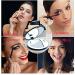 BLASHRD 3X Portable Folding Mirror with LED Light Makeup Mirror 10X Magnifying Glass 12 Lamp Bead Mini Mirror Black - Buy Online on SooperMarket.com