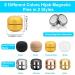 8 PCS Magnetic Hijab Pins | Multi-Use Colorful Magnets for Women's Scarves | No More Pinholes! (Silver/Gold/Rose Gold/Bronze/Black/Frosted Gold/Nude/White) - Buy Online on SooperMarket.com