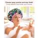 Mikimini Large Rainforest Shower Hood for Women | Pink Lace Waterproof XL Shower Cap for Long Hair | Reusable Bath Accessory - Buy Online on SooperMarket.com