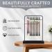 Jolensoy 9-Pins Calligraphy Sumi Brush Hanger - Metal Wenge Holder for Chinese Calligraphy Brushes - Perfect for Home Office or Study Room - Buy Online on SooperMarket.com