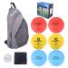 DISC Golf Set Includes 1pc Heavy Duty Nylon Backpack Bag, 2pcs Drivers, 2pcs Mid-Ranges, 2pcs Putters, 1pc Mini Disc Marker, 1pc 12x12 Embroider Logo Black Towel and 1pc Gift Color Box Rray