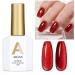 AILLSA Red Cat Eye Gel Polish Burgundy Glitter Crystal Gel Nail Polish with Magnet Blood Shimmer Translucent Gel Nail Polish Reflective Wine Holographic Jelly Color U V Nails DIY at Home 0.5 OZ GF21 Burgundy Red