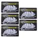 Pssopp 5pcs UV Rapid Test Card Rapid Test UVB Sensor Reptile Heating Lamp Photochromic UVB Card Display