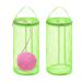 2 Pieces Empty Yarn Storage Bags, Mesh Holder Yarn Storage Organizer, Mini Yarns Drum Knitting Bag for Carry Crochet Hooks Sewing Accessories Storage Tote Bag (Light Green)