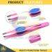 Surgi-Grade Stainless Steel Slant Pink Tweezers for Eyebrows - Precision Tool for Ingrown Hair Removal | G.S Online Store - Buy Online on SooperMarket.com