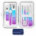 Manicure Set Nagelknipser-Kit Women Men Men Travel Nail-Crazy Set Personal Nursing Tools With Portable Case Manicure Tools Gooming Kit Gift For Men Families Friends Rainbow