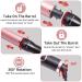 5-in-1 Ceramic Curling Wand Set with LCD Display - Interchangeable Waver Curling Iron for Long/Short Hair - Pink - Buy Online on SooperMarket.com