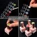 Heemeei 120 Pcs Clear Round False Nail Display Tips with Adhesive Sticker - Nail Art Color Chart Swatch Sticks for Training and Practicing - Buy Online on SooperMarket.com