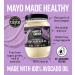 Hunter & Gather Garlic Avocado Oil Mayonnaise 630g | Paleo Keto Avocado Mayo with British Free Range Egg Yolk | Gluten & Sugar Free Avocado Mayo | Lemon Zest & Black Pepper | 630g - Buy Online on SooperMarket.com