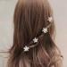 12Pcs Mini Pearl Flower Hair Clips - White Hair Claw Barrettes for Women & Girls | Wedding, Birthday Party Favor - Buy Online on SooperMarket.com