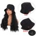 MapofBeauty 24 Inch Black Hat Wig - Long Wavy Curly Synthetic Daily Use Wig - Buy Online on SooperMarket.com