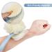 Shower Brush & Shampoo Brush with Long Handle - Body Brush with Bristles and Loofah Back Scrubber for Wet/Dry Bath - Buy Online on SooperMarket.com