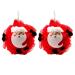JNAWA 2Pieces Santa Shower Sponge Cartoon Cleaning Scrubber Pouf Loofahs Holiday Shower Essential Bag Fillers for Kids Full Lather Cleanse