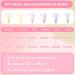 Colored Lash Extensions - 120 Pcs Wispy DIY Rainbow Eyelashes Kit | 14/16mm Mixed Colorful Lashes for Beginners - Buy Online on SooperMarket.com
