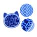 NOLITOY 2-in-1 Makeup Brush Storage Box & Sponge Holder | Silicone Brush Cleaning Mat | Drying Rack & Stand for Makeup Tools - Blue 11x2.5cm - Buy Online on SooperMarket.com