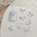 3D Metal Embellishments 20pcs Bowknot Decorations For Individual Styles 03 White K - Buy Online on SooperMarket.com
