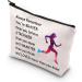 Running Lover Gifts | Inspirational Runner Bag & Cosmetics Organizer for Women | Perfect Cross Country Running Gift - Buy Online on SooperMarket.com
