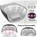 90W Professional Wireless UV LED Nail Lamp Gel Curing Dryer with 45 Beads and LCD Display - Black - Buy Online on SooperMarket.com