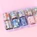 Flower Nail Foil 10 Sheet Vintage Floral Nail Transfers Decal Colorful Manicure Sticker for Wedding Party Holiday (Style D) - Buy Online on SooperMarket.com