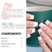 Semi Cured Gel Nail Strips Gel Nail Stickers - 16 Pcs Nail Stickers for Nail Art - Soft Self-Adhesive Gel Nail Wraps Easy Apply & Remove for Salon-Quality Manicure Kit (UV/LED Lamp Required)(BSG-0447) - Buy Online on SooperMarket.com