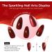 Modelones Red Gel Nail Polish 6 Colors Ruby Sparks Collection Popular Glitter Gel Polish Cat Eye Burgundy Red Sparkle Bloody Red Nail Polish Kit Art DIY Home Salon Gifts for Women - Buy Online on SooperMarket.com