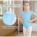 MOLLDAN Girls Dance Ballet Leotard | Short Sleeve | Criss Cross Straps | Ruffle Sleeve | Light Blue | Size 6-8 Years - Buy Online on SooperMarket.com