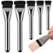 Flat Foundation Brush 5PCS Liquid Foundation Brush Streak-Free Flat Makeup Brush Ultra Thin Concealer Brush for Liquid Cream Foundation Powder Buffing