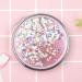 Foldable Round Pocket Makeup Mirror - Magnifying Handheld Compact Mirror for Women and Girls Small Pink ABS Plastic Dual-Sided Portable Design - Buy Online on SooperMarket.com