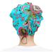 MUKJHOI Adjustable Flower Leaves Working Cap for Women Men | Bouffant Hat with Sweatband - Buy Online on SooperMarket.com