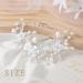 IYOU Flower Bridal Hair Vine Silver Pearl Bride Headband Leaf Wedding Headpiece Communion Prom Hair Accessories for Women and Girls - Buy Online on SooperMarket.com