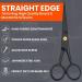 WAJEES Beard Scissors Set for Men - Mustache Scissors with Comb in Carry Pouch | Men's Facial Hair Grooming Kit - Buy Online on SooperMarket.com