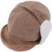 Windproof Coldproof Faux Fur Ushanka Russian Hat | Winter Earflap Hat for Adults & Elders | Thick Plush Lining | Ski & Hunting Trapper Hat - Khaki - Buy Online on SooperMarket.com