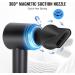 Professional Ionic Hair Dryer - 1800W Fast Drying Blow Dryer with Concentrator Nozzle for Home & Travel - Lightweight & Quiet (Black - Buy Online on SooperMarket.com