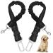 Nutabevr 2 piece of dog belt for the car length of adjustable dog clasp strap with elastic jerk damping and strong carabiner safety belt dog safety dishes for all dogs and cats