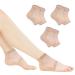 Xaena 3 Pairs of Moisturising Socks Gel Heel Socks Soft Ventilating Gel Heel Socks Open Toe Socks for Dry Hard Cracked Skin Moisturising Day Night Care Skin (Skin)