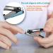 SZQHT Professional Toe Nail Clippers - Cuticle for Ingrown Fingernails - Manicure & Pedicure Kit for Elder - Thick Nails Care - Buy Online on SooperMarket.com
