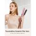 ANGENIL Argan Oil 2-in-1 Hair Straightener & Curler | Professional Portable Flat Iron | 1 Inch Dual Voltage LCD Display | Pink - Buy Online on SooperMarket.com