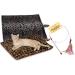Quality Thermal Cat Mat with Free Toy - Self Heating Warming Bed (1-4 mats) - Gray Leopard Design - Buy Online on SooperMarket.com