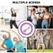 Large Smart Weighted Exercise Hoop for Abdomen Fitness & Weight Loss - Adjustable Weight & Auto-Spinning Ball - Purple - Buy Online on SooperMarket.com