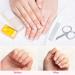 Crystal Glass Nail Shiner Set with Nano Nail File - 4 Pieces, White and Black Flat End - Includes Case for Natural Nails - Buy Online on SooperMarket.com