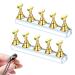 Magnetic Nail Tips Stand Nail Stand Display 2 Sets Acrylic Nail Display Stand False Nail Tips Holder Nail Stand Nail Tip Practice Holder Magnetic for Painting Nails False Nail Tip Manicure Tool golden
