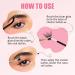 Cluster Lash Glue for Eyelash Extensions - 2 in 1 Waterproof Lash Bond | Strong Hold 72 Hour Wear (10ml Black + Clear - Buy Online on SooperMarket.com
