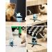 PETTOM Interactive Cat Toy 3-in-1 Automatic - 2023 Upgrade with Rotating Feather Tracks Ball - USB Rechargeable Kitten Toy for Indoor Cats - Blue - Buy Online on SooperMarket.com